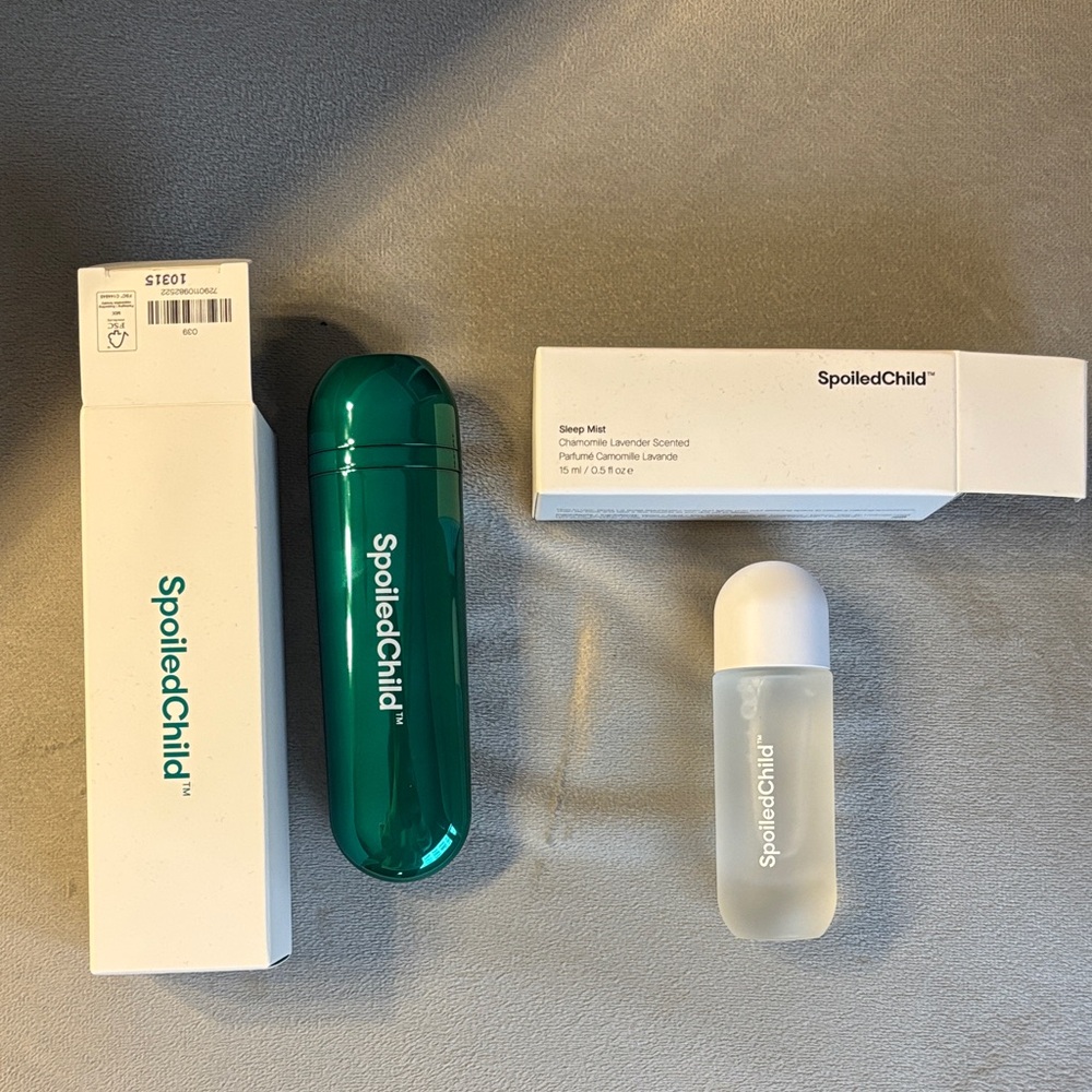 SpoiledChild Green and White Skincare Set